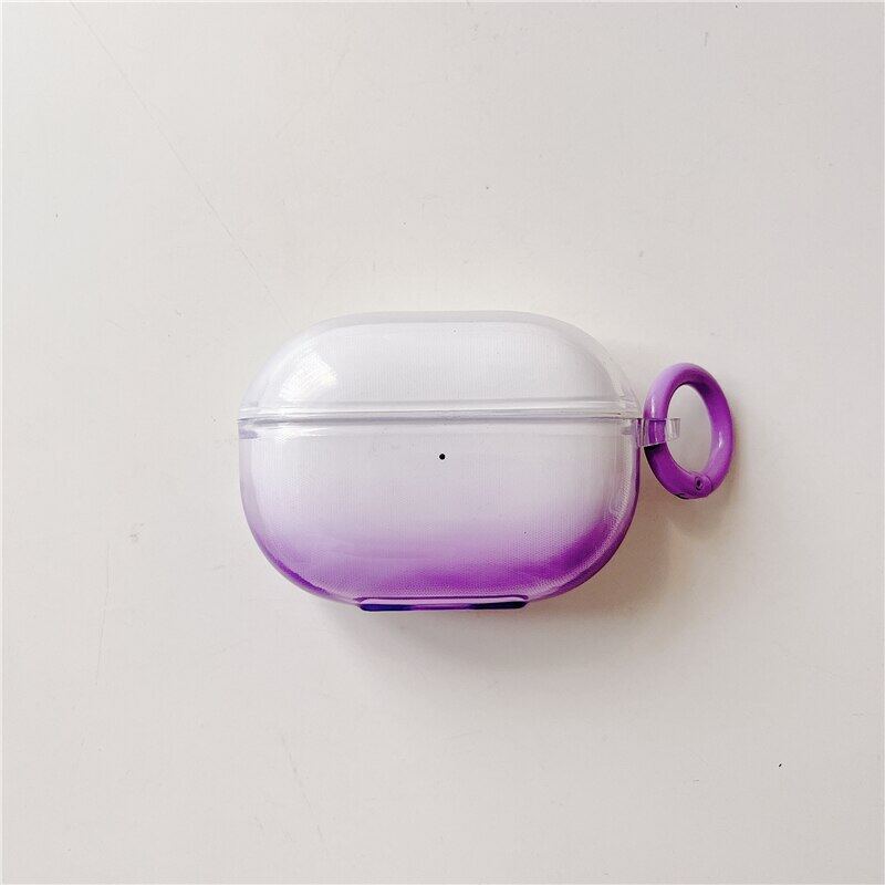 BLUESN Gradient Color Earphone Case For Redmi Buds 4 Pro Wireless Headphone Box Fashion Clear Soft Silicone Earbuds Protective Cover